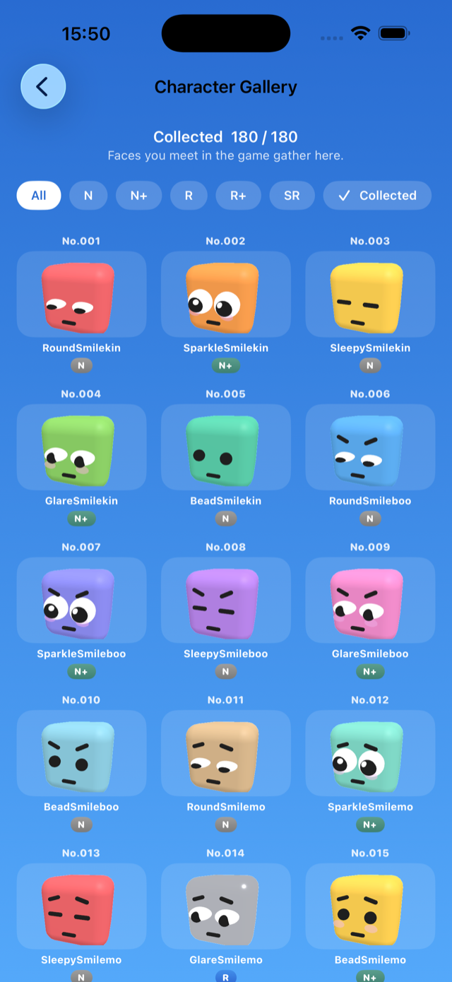 Character collection
