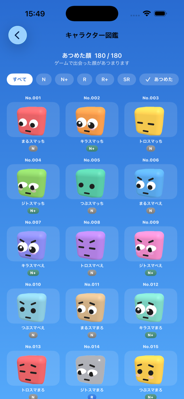 キャラクター図鑑